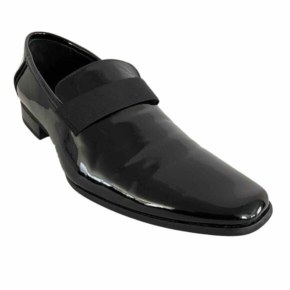 Calvin Klein Bernard Patent Faux Leather Casual Shoes Men Black 15 main image 8